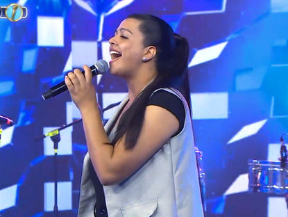 Chiara Villanueva, brilló en el programa nacional “Bienvenidos a Ganar”