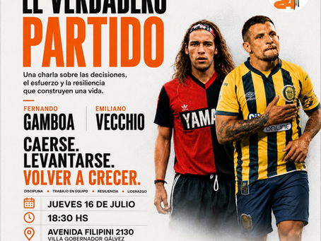 Fernando Gamboa y Emiliano Vecchio brindarán una charla gratuita sobre superación y liderazgo en Villa Gdor Gálvez