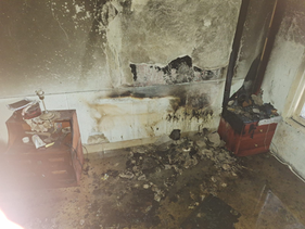 Incendio en una vivienda de calle Fornieles al 300