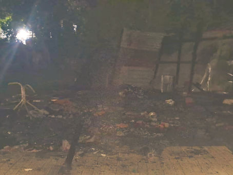 Incendio y Pérdidas totales en una vivienda de Espora al 100 bis, expresan fue intencional