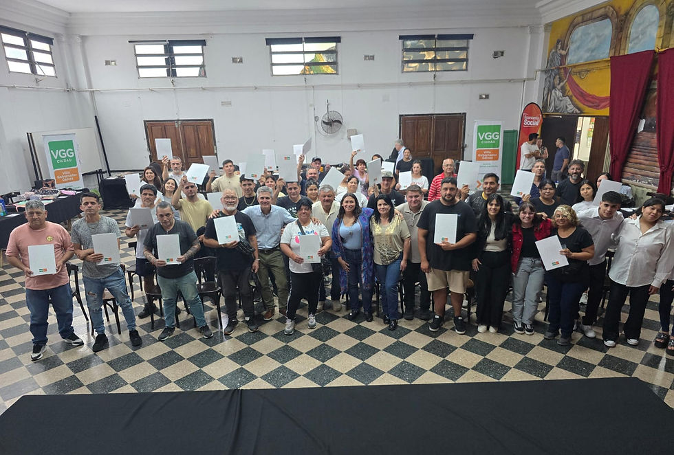 Adjudicaron créditos del Banco Solidario a 34 emprendedores de VGG