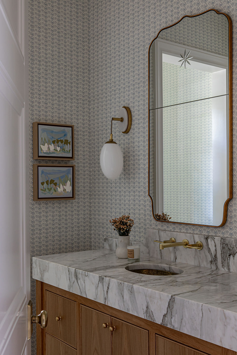 Sibbing and Grey Interior Design Custom Vanity Bathroom