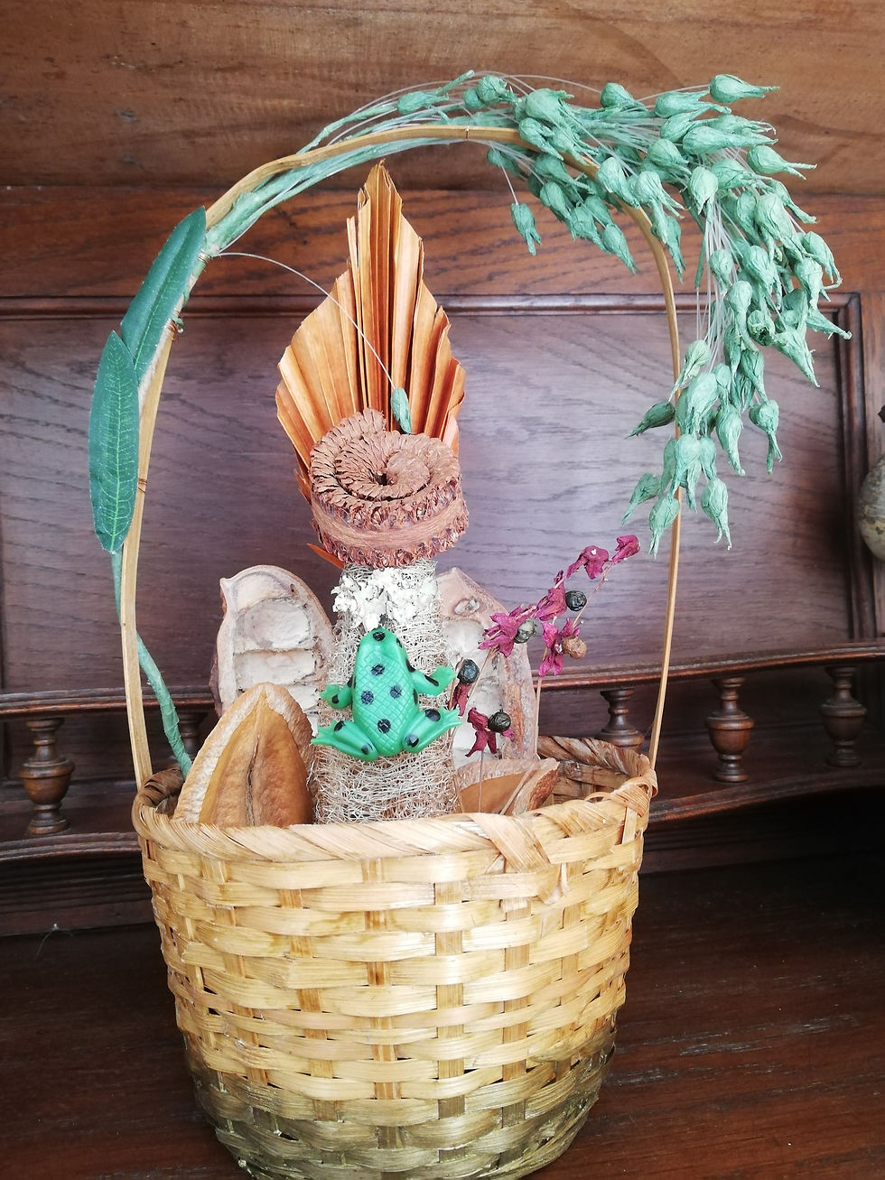 Miniature : Panier à histoires: "Madame Loofah en robe grenouille"