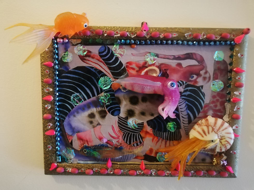 Miniature : Tableau-relief  "Sans chalands !"