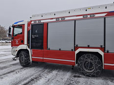 Einsatzbereitschaft -  Schneeketten aufgezogen