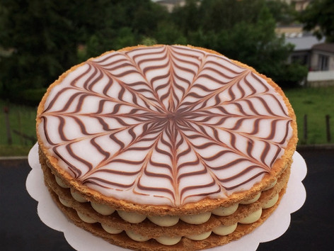 Round Vanilla Millefeuille