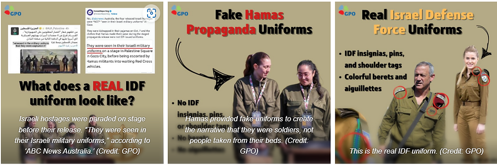 Хамас претставува цивили како војници користејќи лажни униформи
