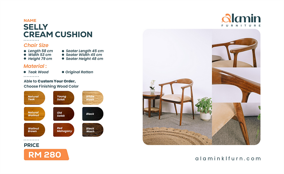 SELLY CREAM CUSHION CHAIR
