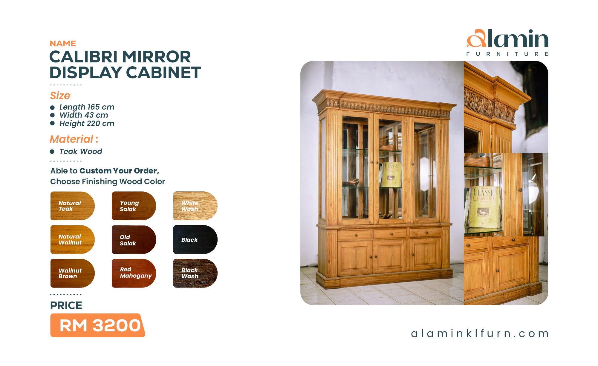 CALIBRI 3 DOOR CABINET