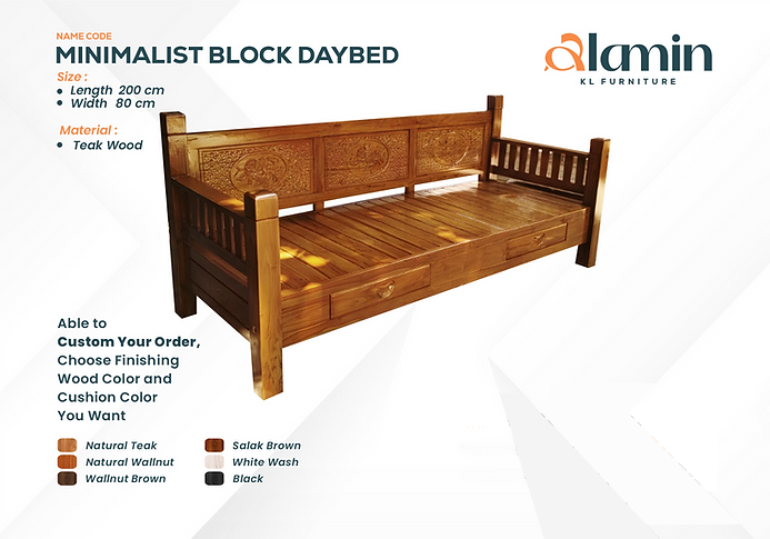 Minimalist Block Daybed