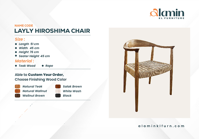 Layly Hiroshima Chair (Pre Order)