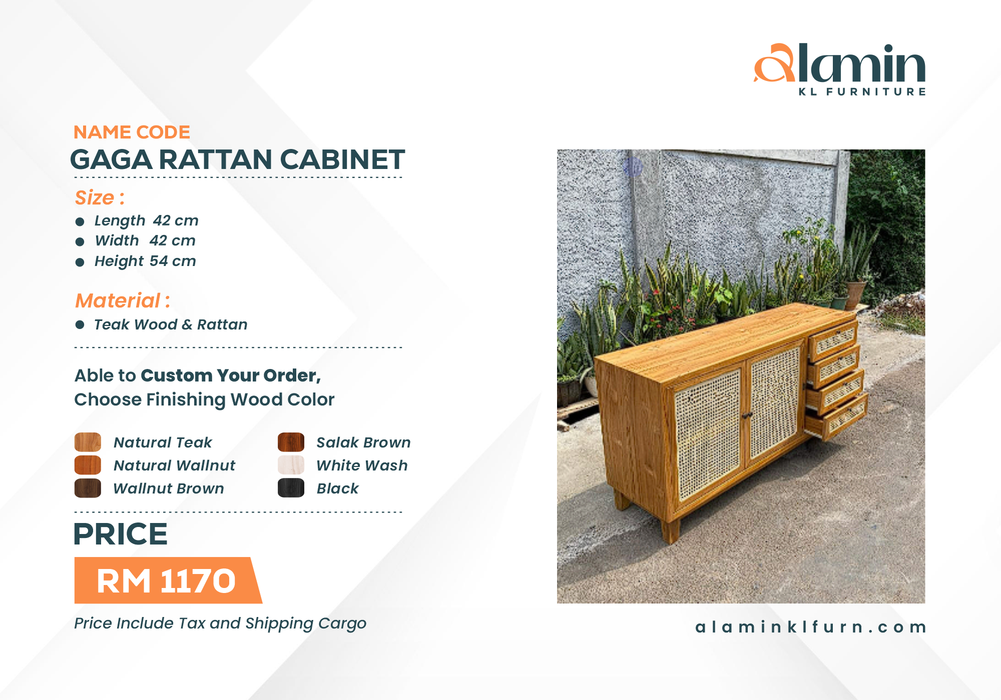 Gaga Rattan Cabinet (Pre Order)