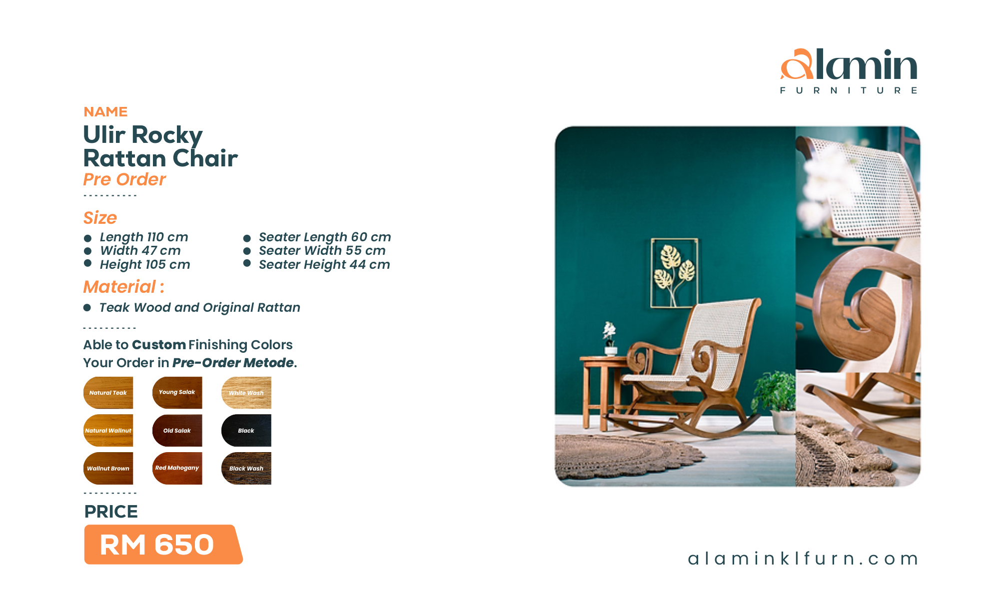 New Model Ulir Rocky Rattan Chair (Pre Order)