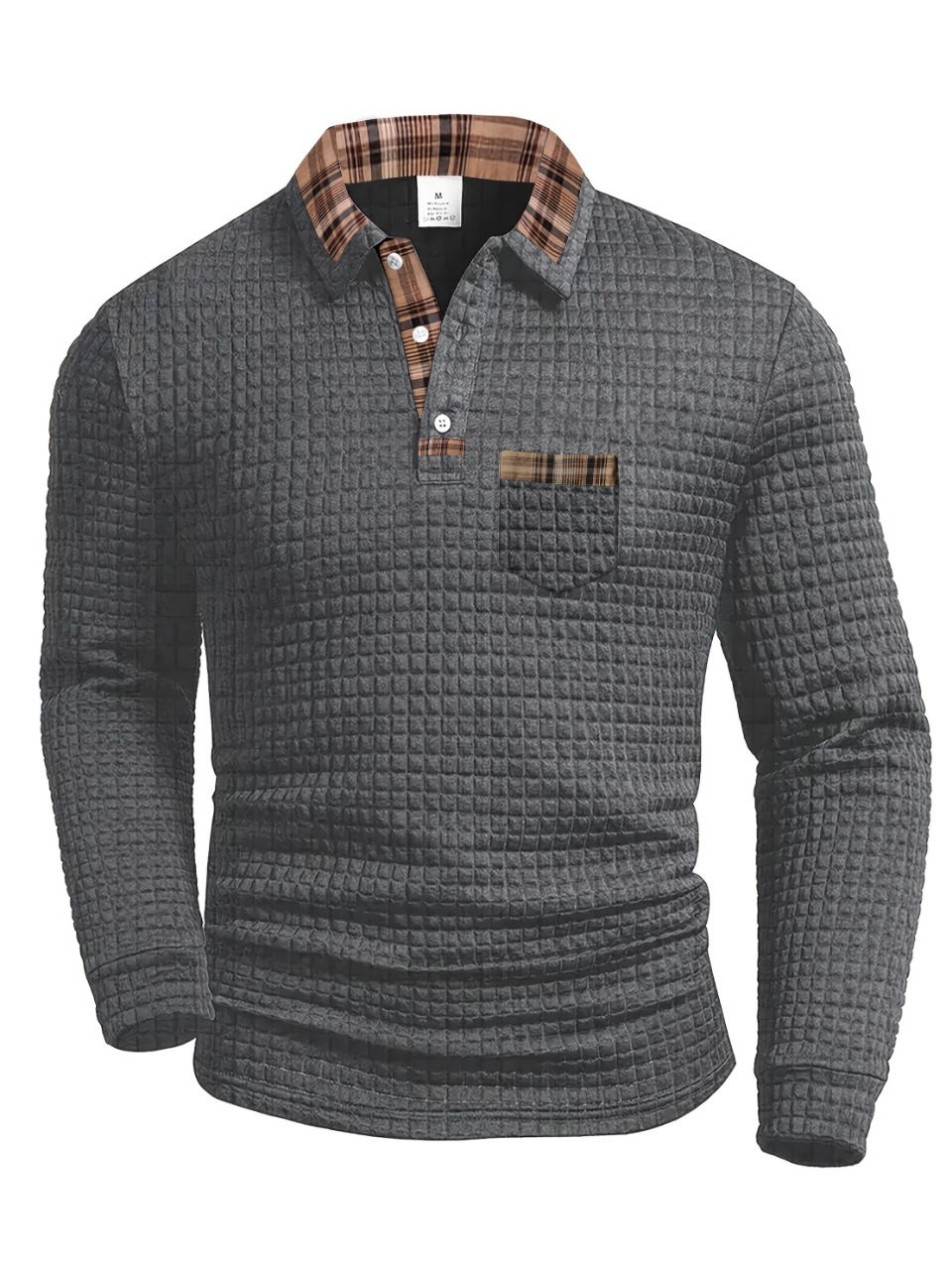 Thumbnail: Classic Checkered Mens Polo Shirt