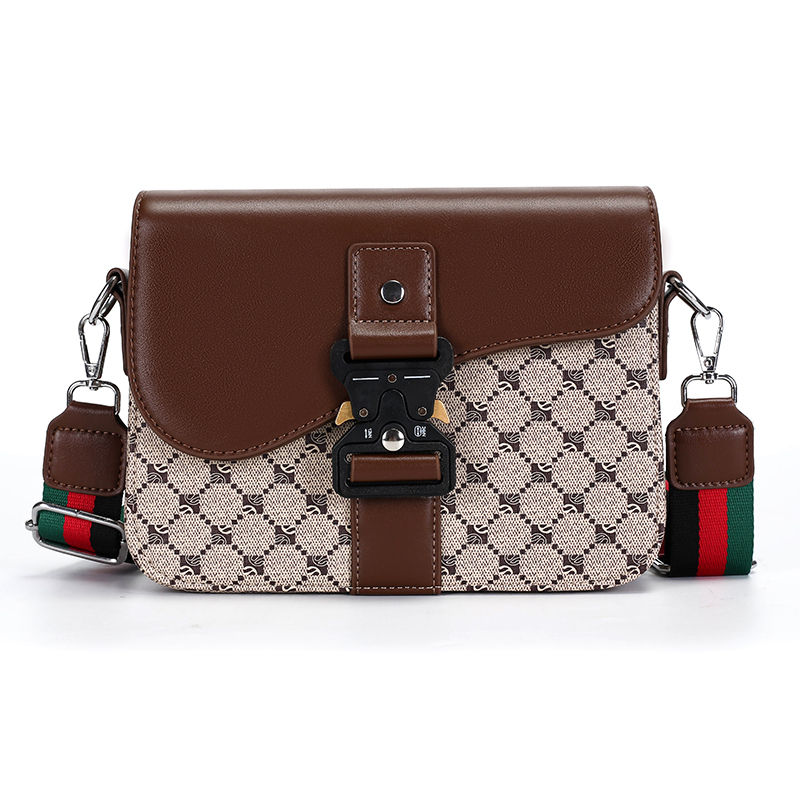 Thumbnail: Fashionable Jacquard Pattern Men's Crossbody Bag