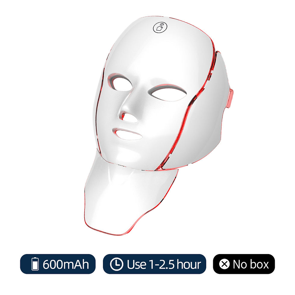 Thumbnail: Face Neck Beauty Mask 7 Colors Light LED Mask Photon Red Light Facial Skin Care 
