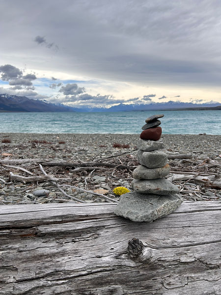 Beautiful Lake Pukaki near Mount Cook NZ