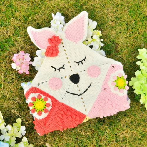 Crochet bunny baby blanket pattern Annaluciadesign4u