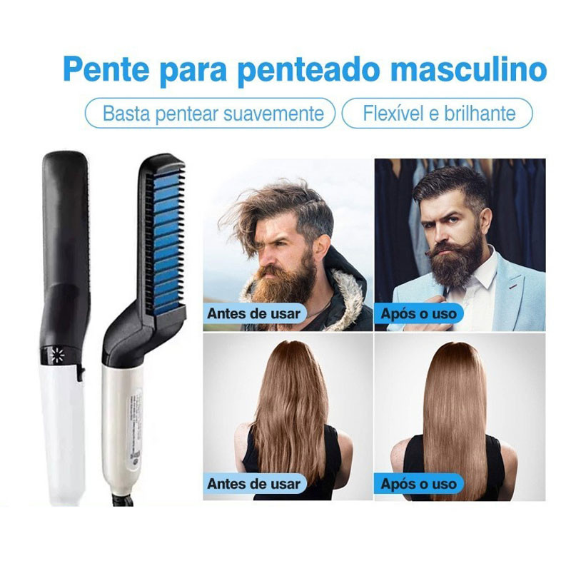 Miniatura: Chapinha modeladora para cabelo e barba masculino