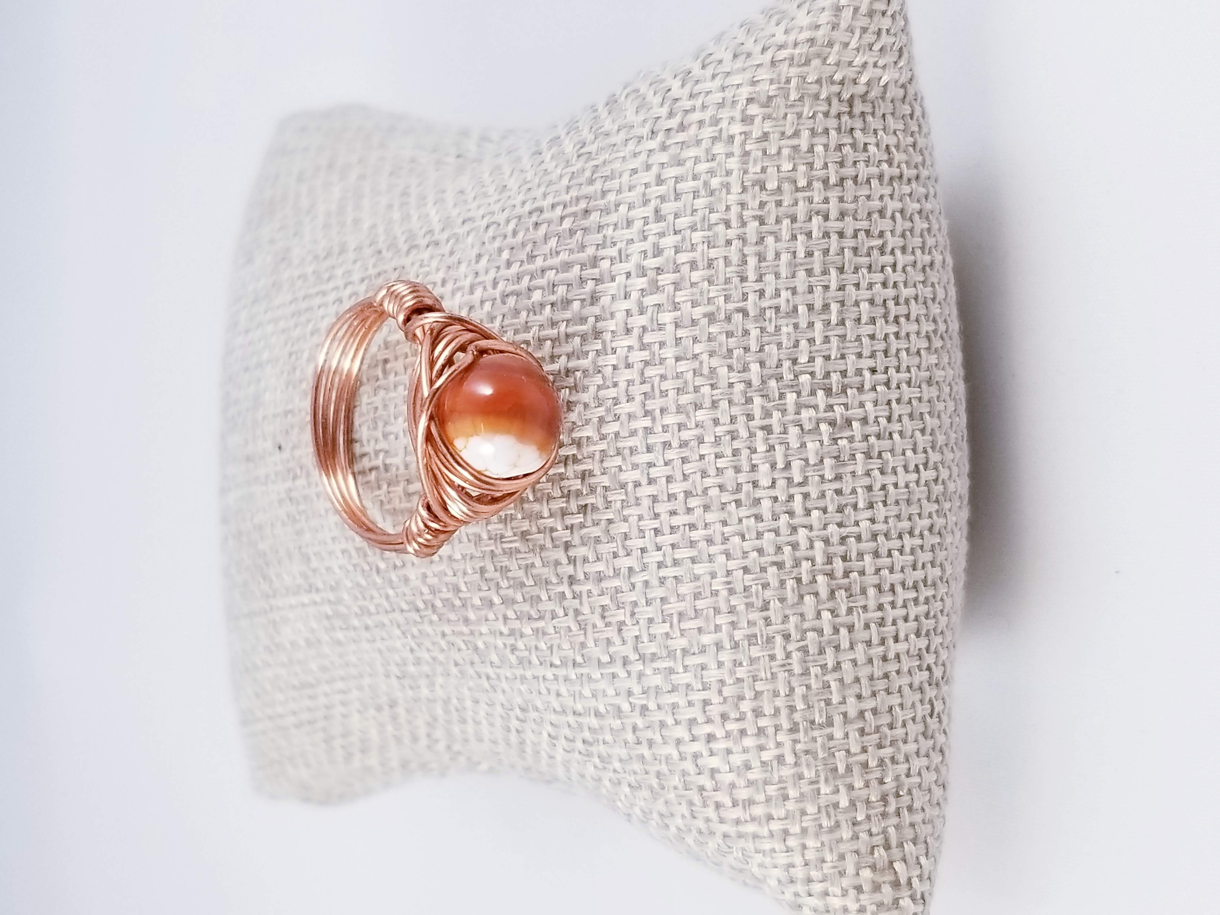 Wire wrapped ring