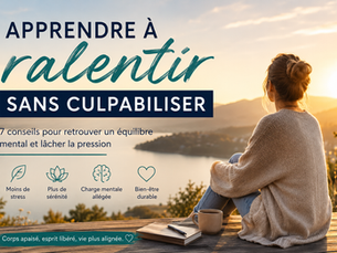 Femme qui ralentit sans culpabiliser