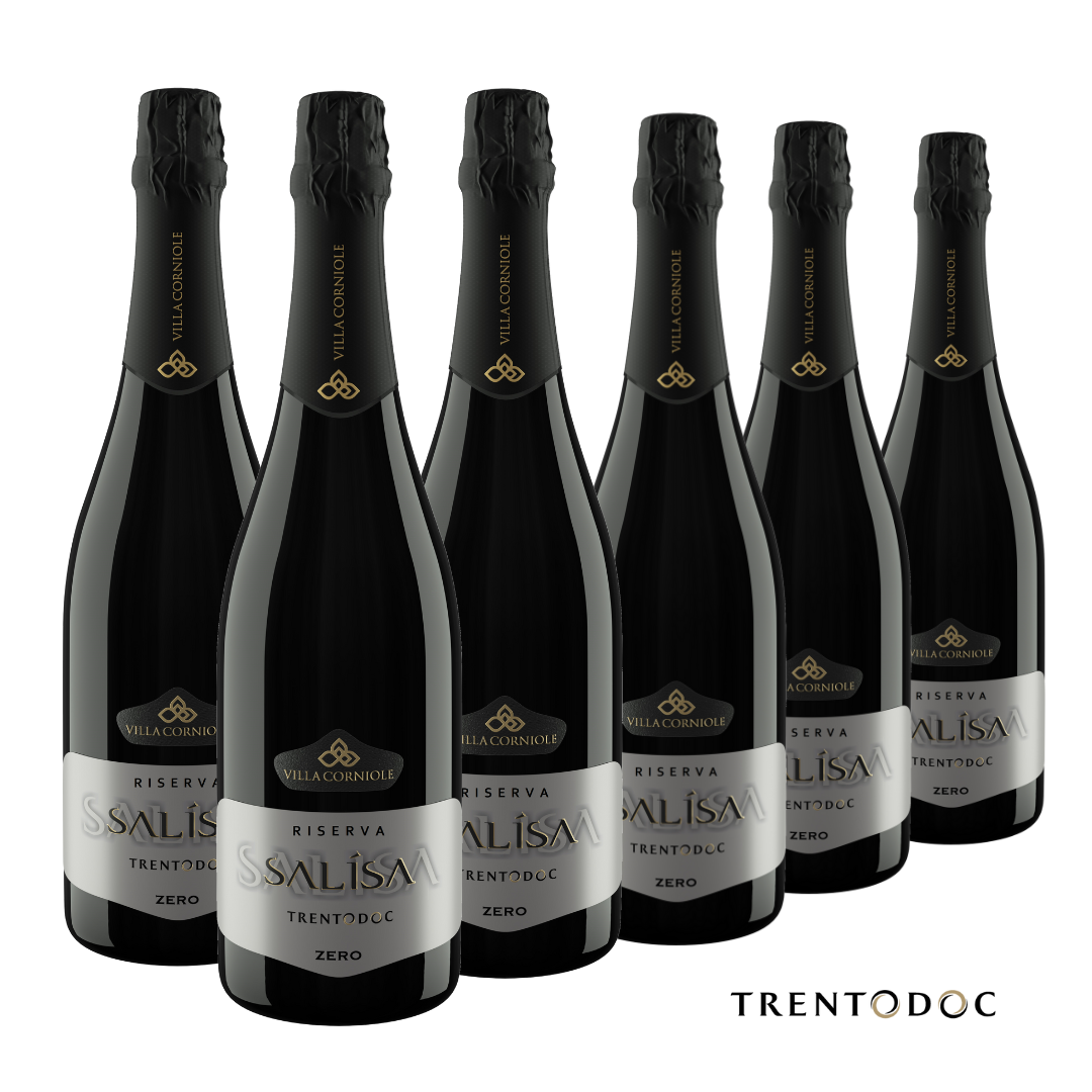 Sei bottiglie di spumante Rosé Salisa Trentodoc per celebrare. VILLA CORNIOLE