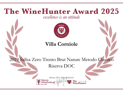 Villa Corniole trionfa al The WineHunter Award 2025: tre prestigiosi riconoscimenti per i vini di montagna della Val di Cembra