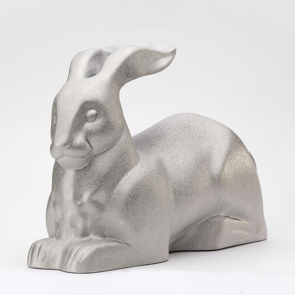 Thumbnail: 《瑞图丰银》Silver Auspice. Recumbent Zodiac Rabbit
