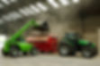 Loading Grain into Mixer