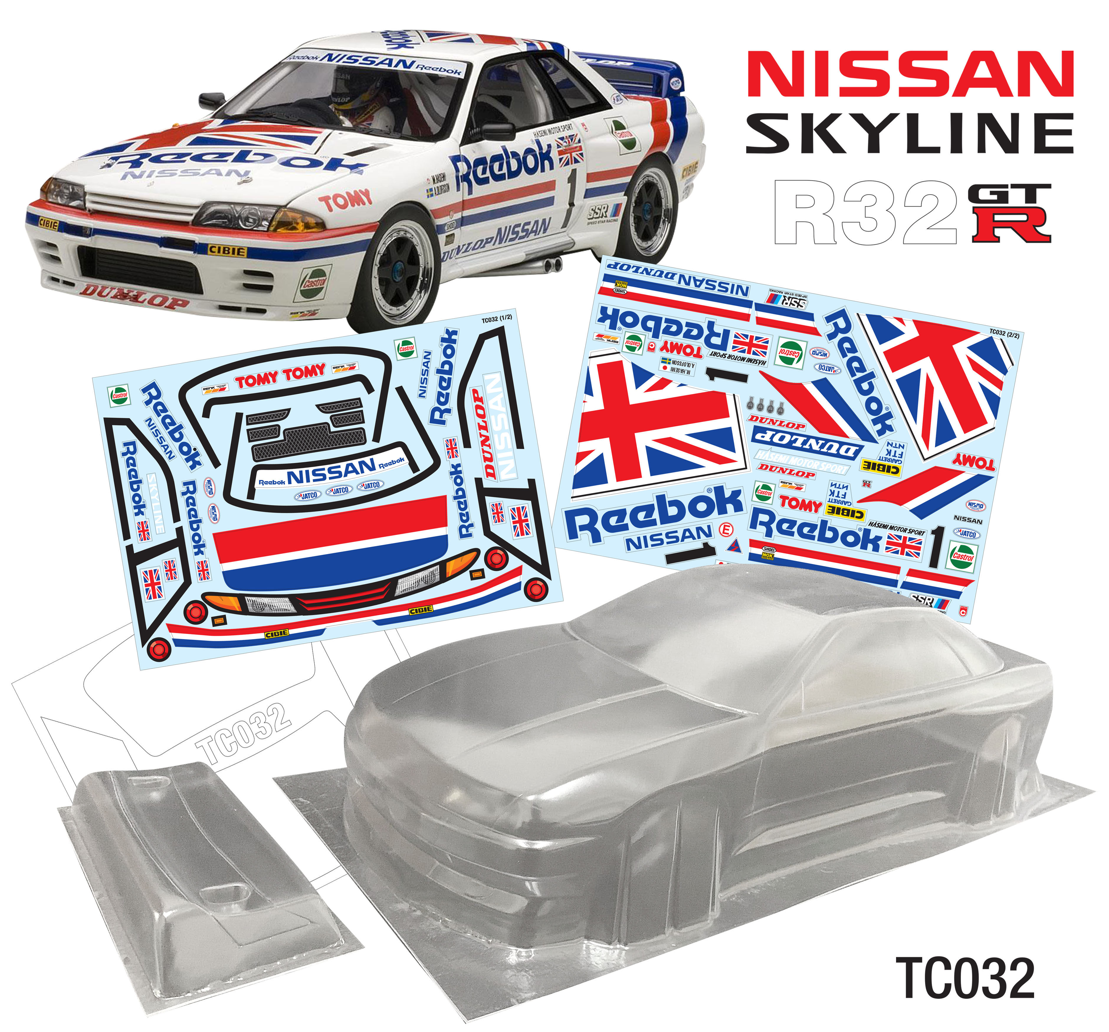 TC032 1/10 Nissan Skyline R32