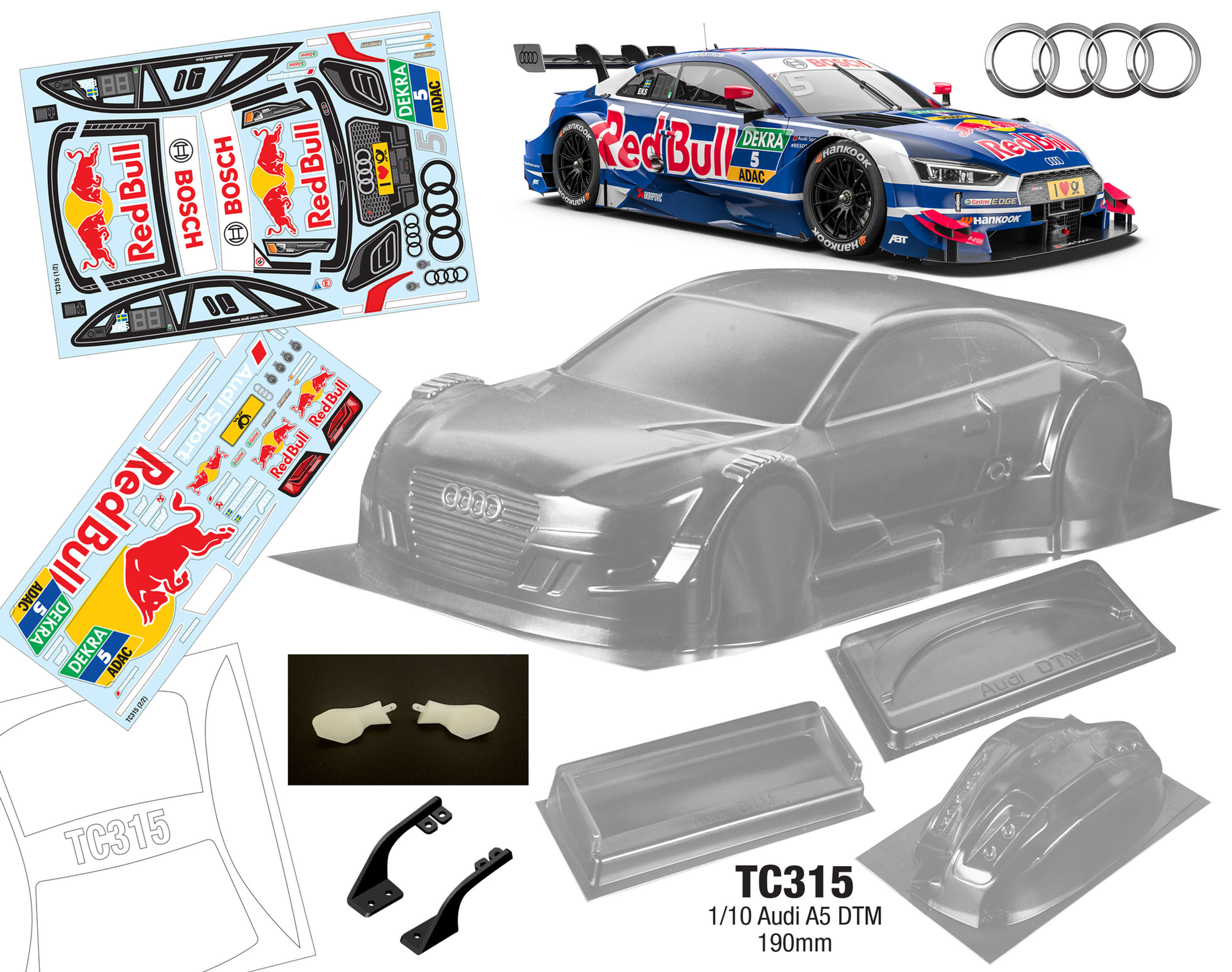 TC315 1/10 Audi A5 DTM