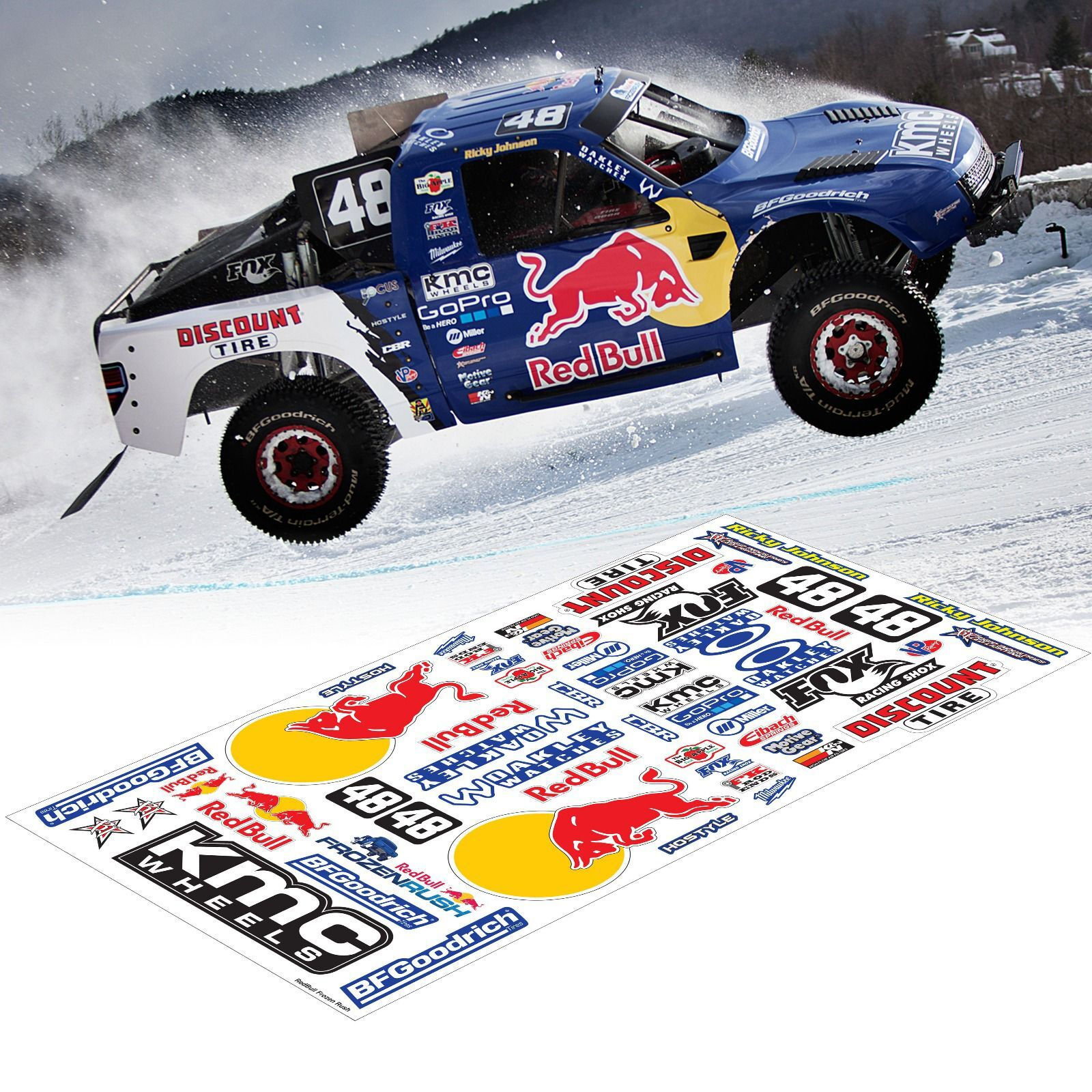 TS502 Redbull SC Sticker, 20x40cm
