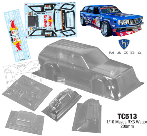 TC513 1/10 Mazda RX3 Wagon, 200mm | TeamC Racing
