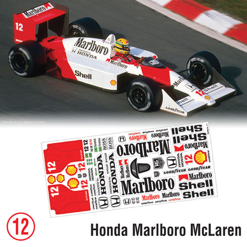 F1 Sticker Honda Marlboro Mclaren | TeamC Racing