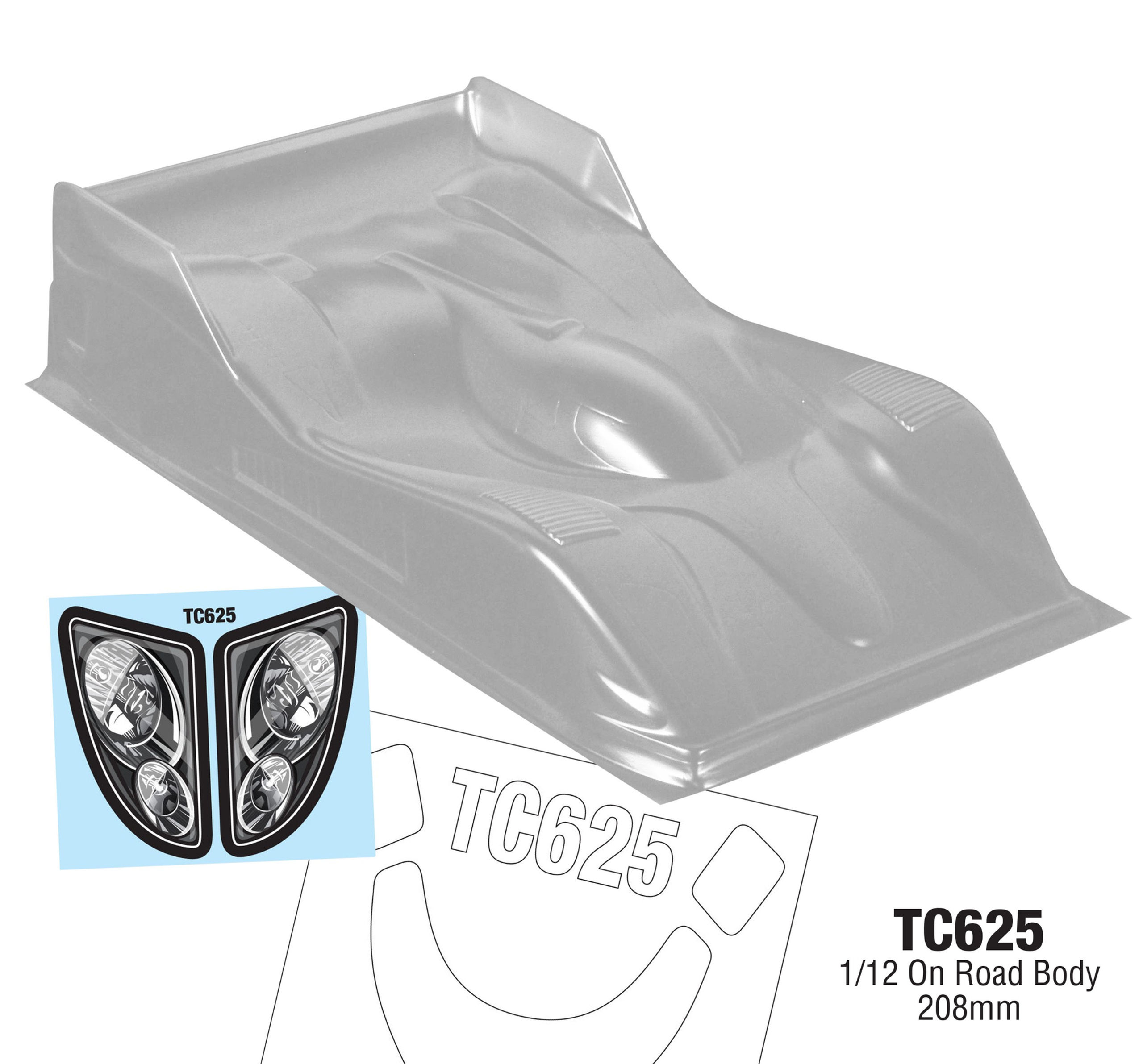 TC625 1/12 On Road Body