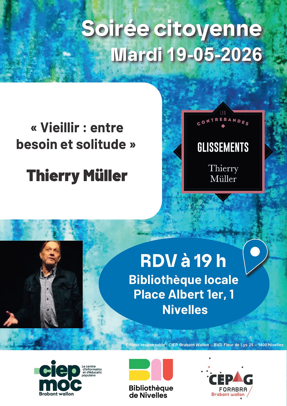 Soirée Citoyenne - Thierry Müller - Bibliothèque de Nivelles