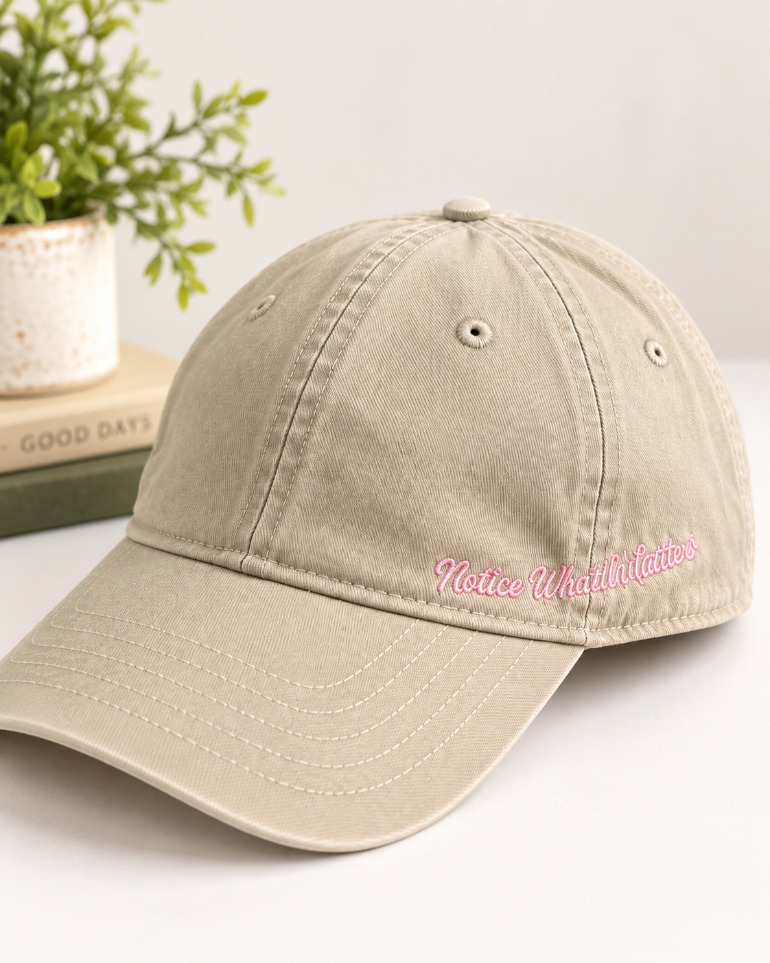 Notice What Matters Embroidered Hat