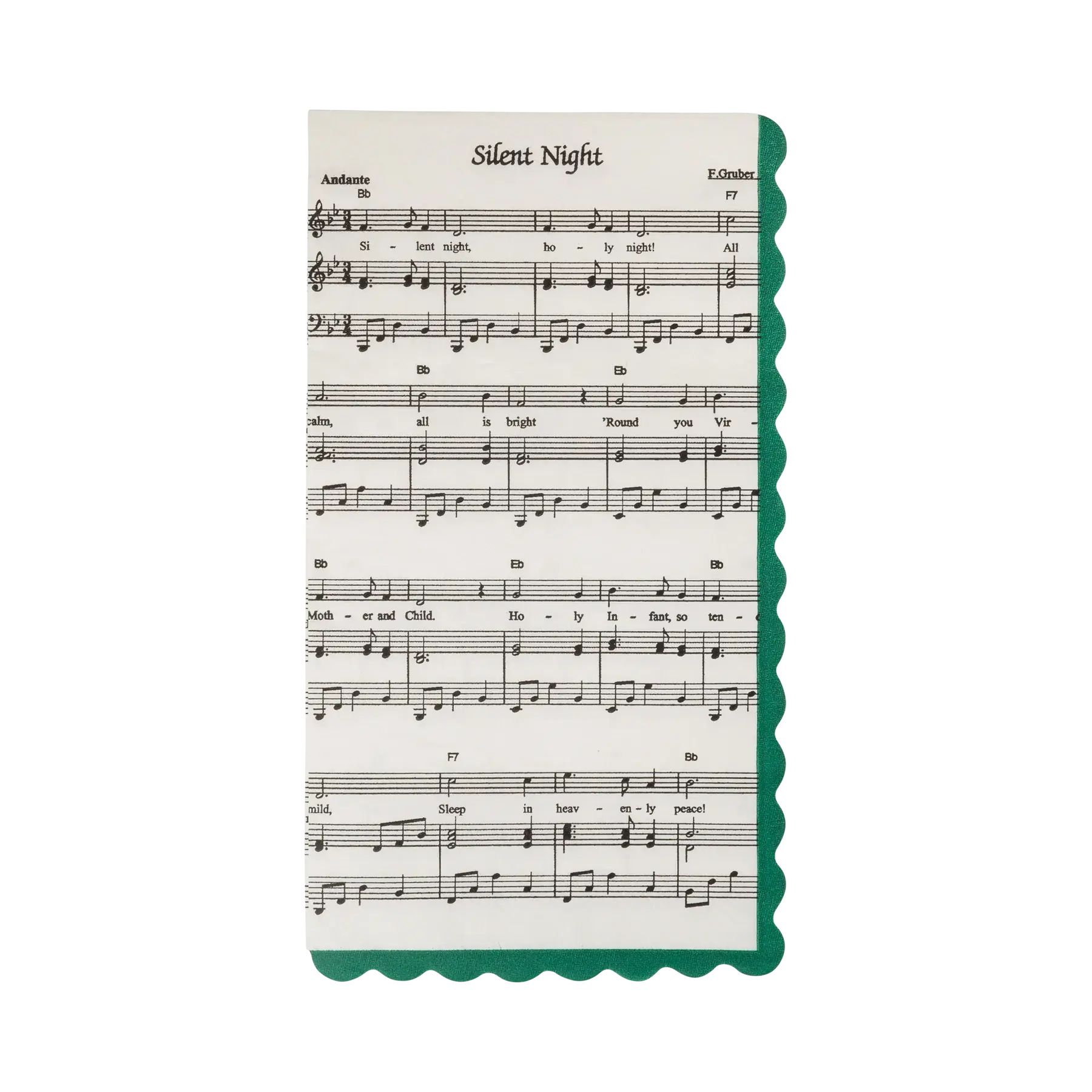 Christmas Music Dinner Napkin