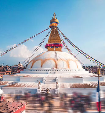 A volunteer in Kathmandu