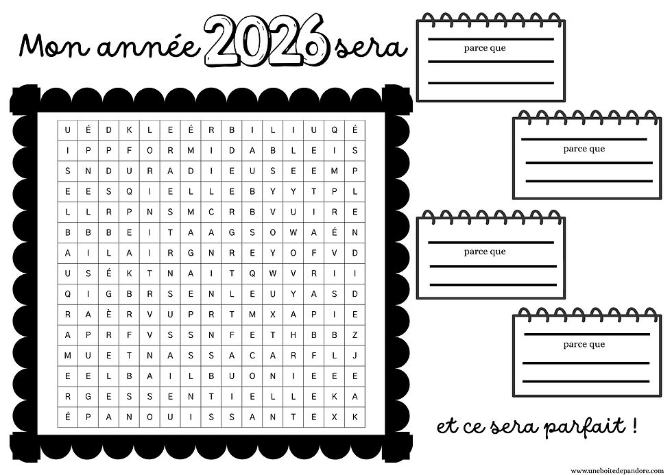 Commencer l'année 2026