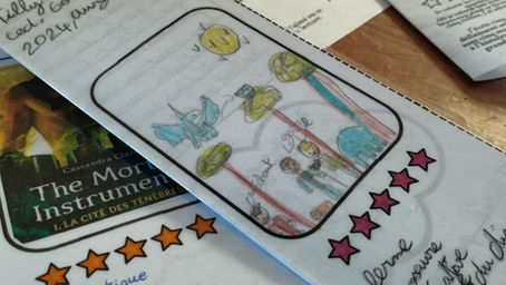 Un avis sur un marque-page