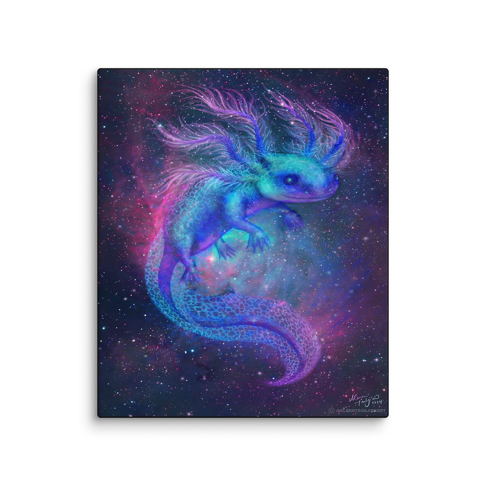 Thumbnail: Nebula Axolotyl Canvas