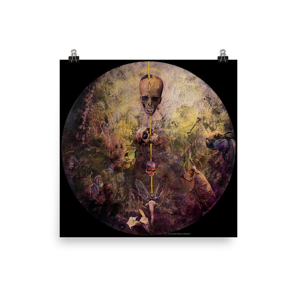 Thumbnail: In The Hope Of One Day Evolving / In The End We Are Just Bones Print