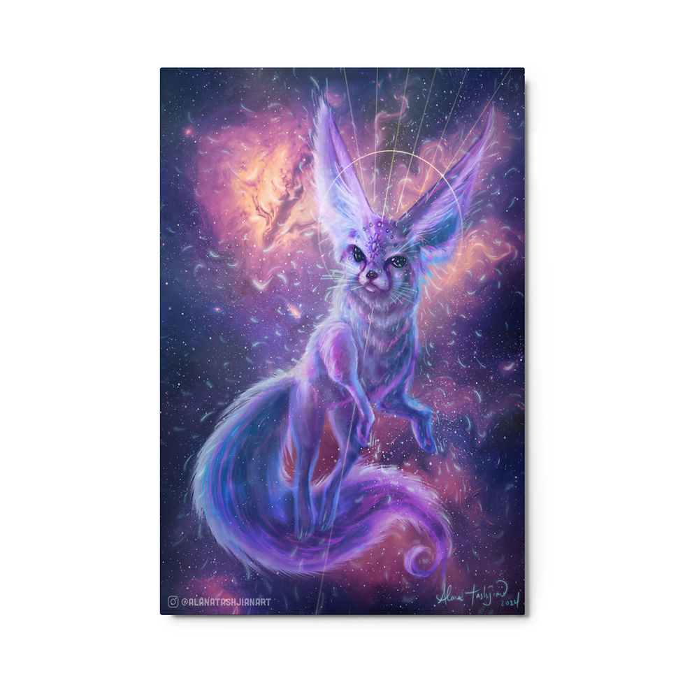 Thumbnail: Fennec Fox Metal Print