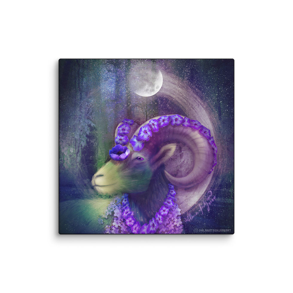 Thumbnail: Moon In Capricorn Canvas