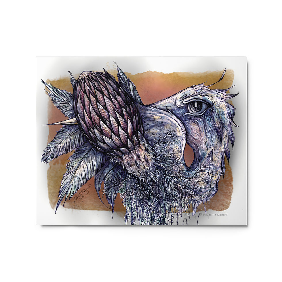 Thumbnail: Flora/Fauna Metal Print