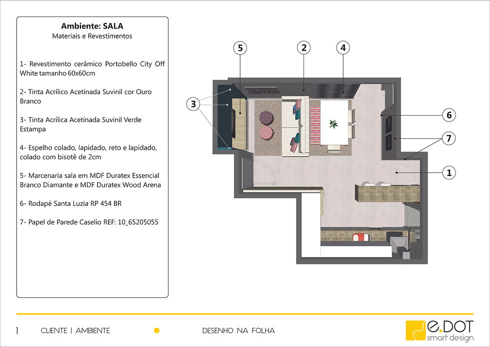 Planta baixa com Layout