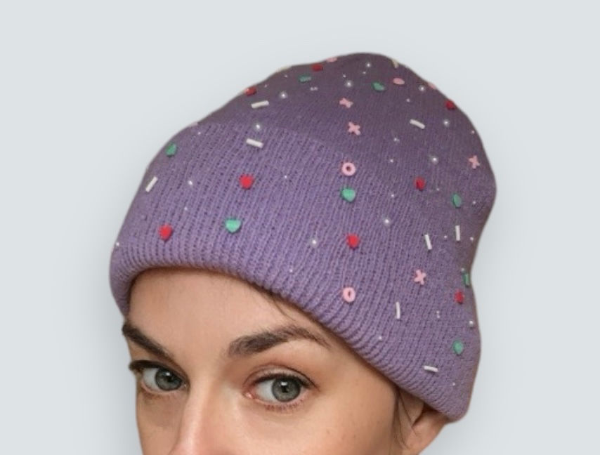 Miniature : Sprinkles Lilac Beanie