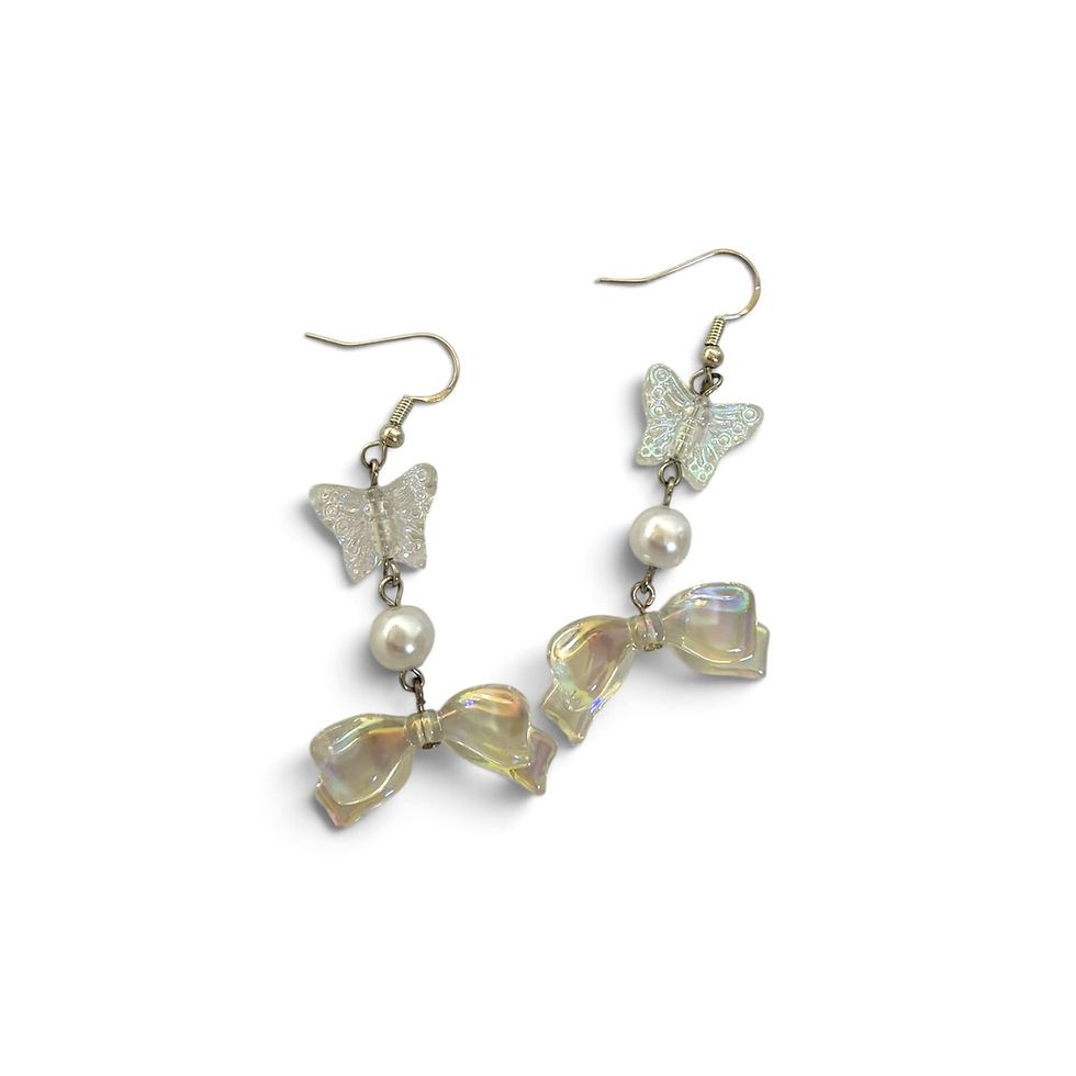 Miniature : The Opaline Flutter Bow Earrings