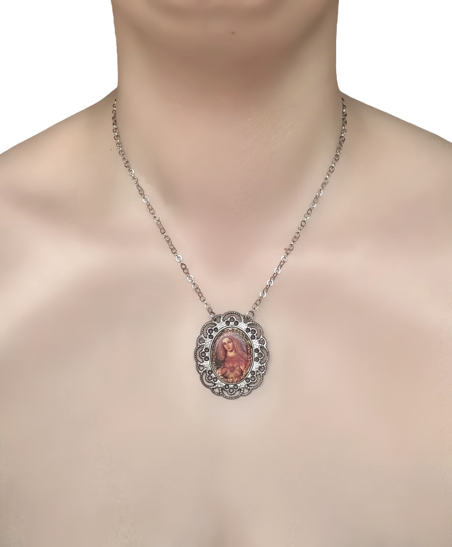 Virgin Mary Necklace